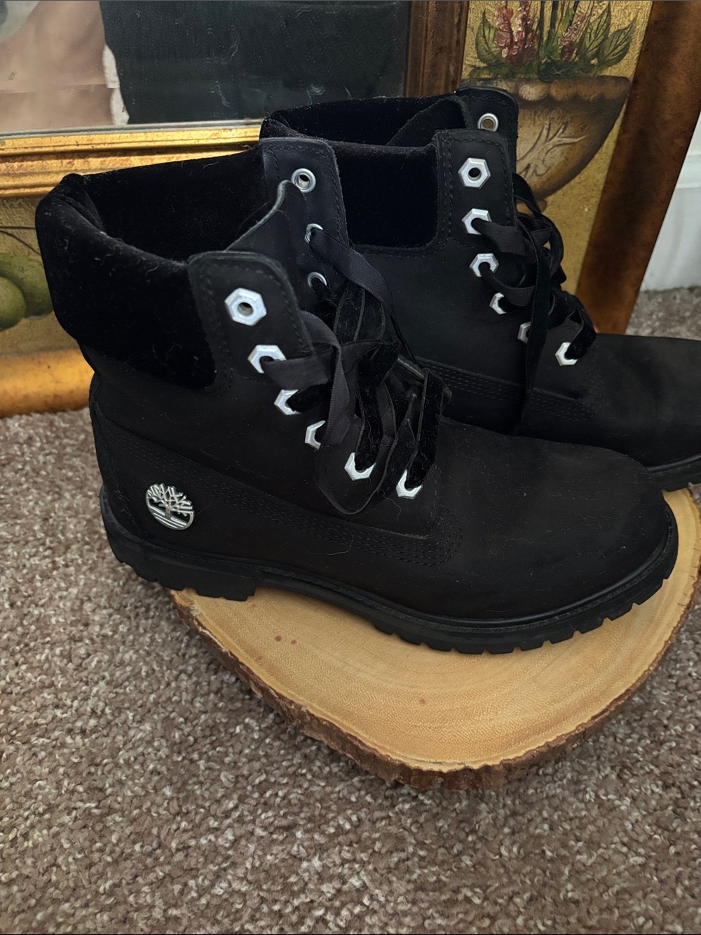 Timberland Black Women’s Lace-Up Ankle Boots